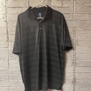 PGA Tour Mens Striped Short Sleeve Polo Shirt XL